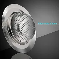 Giffy? Sink Strainer High Durability Stainless Steel Kitchen Filter Drain Basket Food Stopper, Size- 11.5 cm, 2 Pcs Set-thumb2