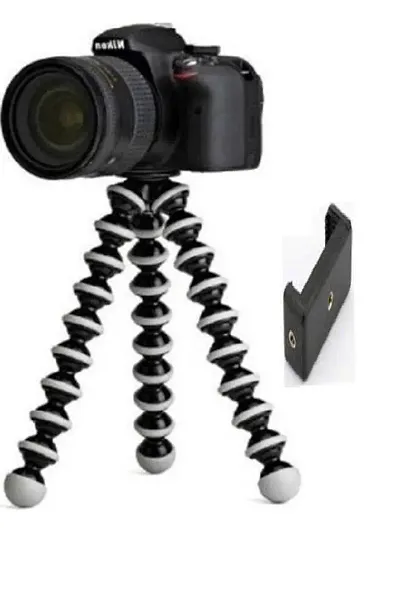 Foldable Octopus Mini Gorilla Tripod Stand for Mobile Camera, DSLR, Smartphone and Action Cameras Tripod&nbsp;&nbsp;(Black, Supports Up to 1500 g)