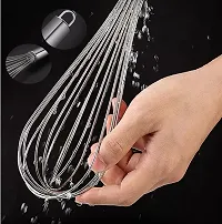 10 Inch Multifunctional Stainless Steel Kitchen Egg beater Manual Egg Whisk Stainless Steel Balloon Whisk-thumb2