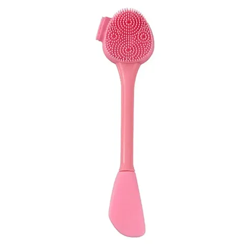 Giffy&reg; Multifunctional 4 In 1 Face Scrubber Silicone Brush, Face Cleaning  Mask Applicator, Removing Blackhead, Cleansing Brush, Multicolor