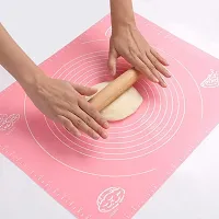 Non-Stick BPA Free Large Silicone Baking Sheet Fondant Rolling Mat, 50x40ccm, 1 Pcs, Multicolor-thumb4