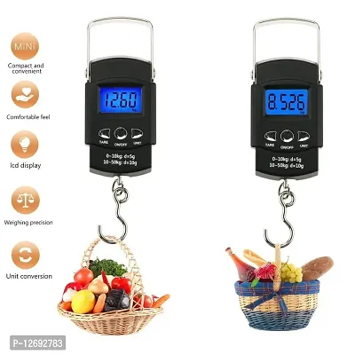 Giffy? Best quality / Portable Digital 50 Kg Weighing / Scale with Metal Hook / Weighing Scale-thumb2