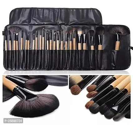 Makeup Brush Set with PU Leather Case Pack of 24-thumb0