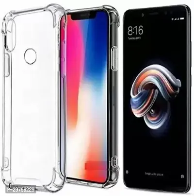 Back Cover for Mi Redmi Note 5 Pro Transparent Flexible Silicon Pack of 1-thumb0