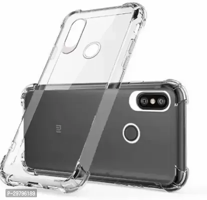 Back Cover for Mi Redmi Note 6 Pro Transparent Flexible Silicon Pack of 1-thumb0