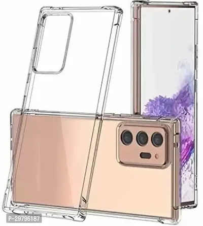 Back Cover for Samsung Galaxy Note 20 Ultra Transparent Flexible Silicon Pack of 1