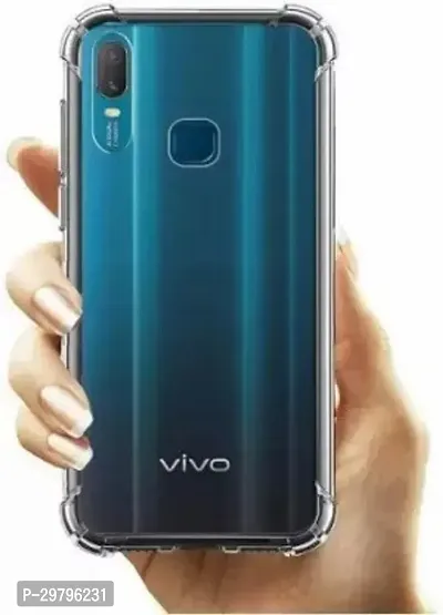 Back Cover for Vivo Y15 Transparent Flexible Silicon Pack of 1