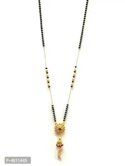 Gorgeous Brass Floral Design Mangalsutra