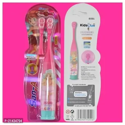 Sarasi Vibration Electric Toothbrush With Additional Head For Kids [Pack Of: 1, Pink] Electric Toothbrush-thumb0