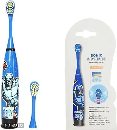 Sarasi Vibration Toothbrush With Additional Head For Kids [Pack Of: 1, Blue] Electric Toothbrush-thumb5