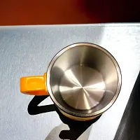 SARASI PJ Stainless Steel Emboss Hot and Cold Cup for Kids, Coffee/Milk/Tea Plastic Coffee Mug (250 ml)-thumb2