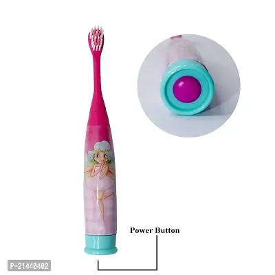 Sarasi Vibration Electric Toothbrush With Additional Head For Kids [Pack 1,Pink] Electric Toothbrush-thumb4