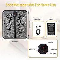 Foot Massager Pain Relief Wireless Electric EMS Massage Machine,Rechargeable Portable Folding Automatic-thumb1