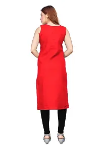 MKF HOUSE Womens Solid slub Cotton Kurti (Size S to XXL). (S, Dark Pink)-thumb4