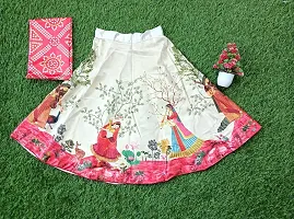 Stylish Silk Blend Lehenga Choli for Kids Girl-thumb1