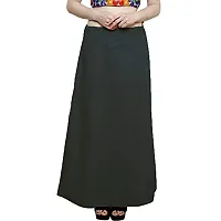 Reliable Black Chanderi Cotton Solid Petticoat For Women-thumb3