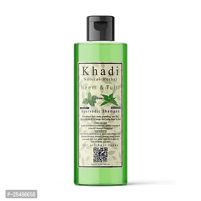 Khadi Natural Herbal Neem And Tulsi Shampoo 200Ml-thumb0