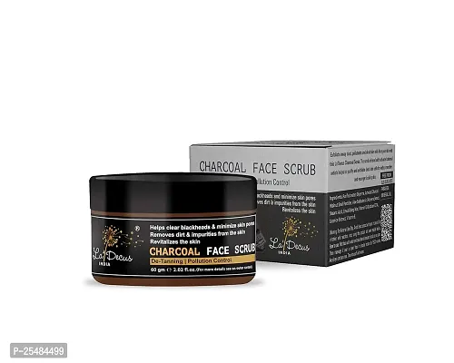 La Decus India Charcoal Face Scrub 60Gm