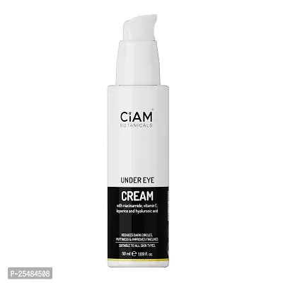 Ciam Botanicals Under Eye Cream For Dark Circle For Women 50Ml Reduces Puffiness Fine Lines And Crow S Feet