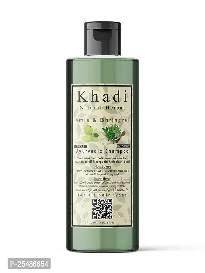 Khadi Natural Herbal Amla And Bringraj Shampoo 200Ml