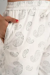 Stunning White Rayon Printed Palazzo For Women-thumb4