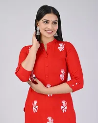 Classic Rayon Women's Straight Kurti ( Pack of 1 )-thumb4