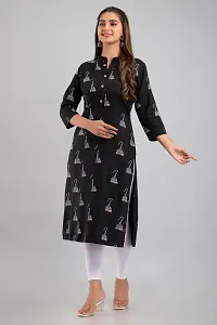 Classic Rayon Women's Straight Kurti ( Pack of 1 )-thumb3