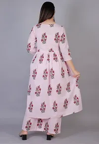 MAUKA - Pink Anarkali Cotton Women's Stitched Salwar Suit ( Pack of 1 )-thumb4