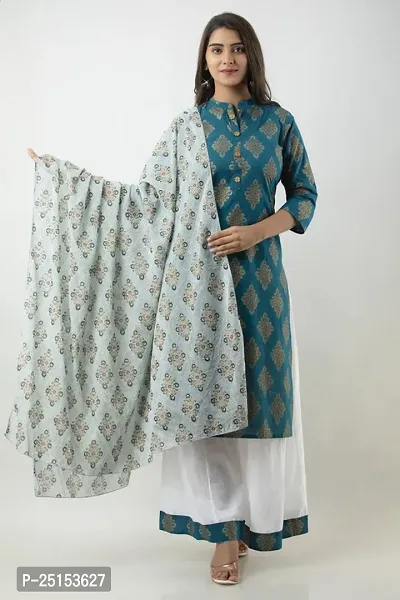 MAUKA - White Straight Rayon Women's Stitched Salwar Suit Dupatta Set  ( Pack of 1 )-thumb0