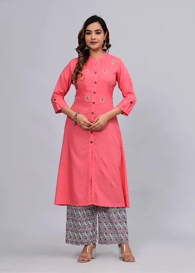 Women Rayon Straight Stitched Kurta Bottom Set (pack of 1)