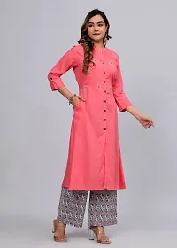 MAUKA - Pink Straight Rayon Women's Stitched Salwar Suit (pack of 1)-thumb4