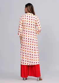 MAUKA - Cream Straight Rayon Women's Stitched Salwar Suit Dupatta Set (pack of 1)-thumb1