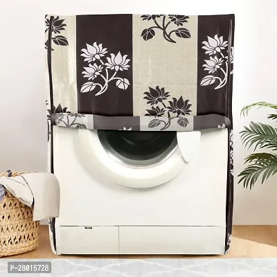 Polyester Front Load Washing Machine Cover Suitable For 6 kg, 6.2 Kg, 6.5 Kg, 7 Kg(Pack of 1, Brown)