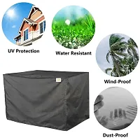 Wishland? Parachute Plain 1.5 Ton Window Air Conditioner Dust & Waterproof Cover (Grey)-thumb2