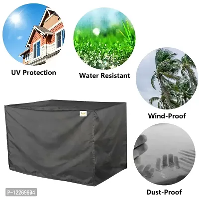 Wishland? Parachute Plain 1.5 Ton Window Air Conditioner Dust & Waterproof Cover (Grey)-thumb3