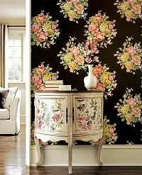 3D Multicolor Flowers Vinyl Sticker Self-Adhesive Wallpaper For Shelf Liner, Furniture, Almirah, Table Top, Wardrobe(18 Inch X 10 Meter, Pack Of 5)-thumb4