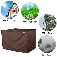 Wishland? Parachute Plain 1.5 Ton Window Air Conditioner Dust & Waterproof Cover (Brown)-thumb3