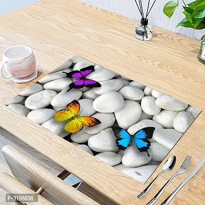 PVC Dining Table Kitchen Placemats(45X30cm, Multicolor) - Set of 8-thumb3