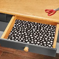 Multipurpose Non-Slip, Anti Skid, Easy Grip Washable PVC Shelf Linen Roll for Cabinets, Kithen Shelves, Drawer (18 X 5 mtr, Black)-thumb2