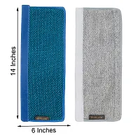 Set of 2 Pcs Reversible Fridge Handle Cover for Oven/Refrigerator/Car (6X14 Inches, Grey)-thumb2