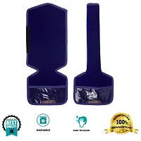 Set of 2 Pcs Velvet Fridge Handle Cover with Pocket for Oven/Refrigerator/Car (6X14 Inches, Blue)-thumb3