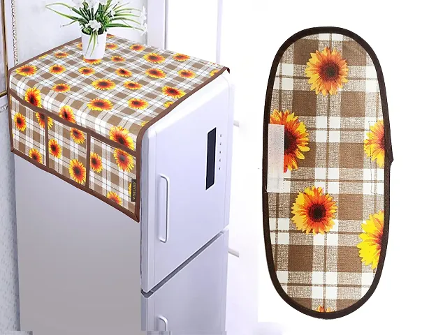 Combo of Fridge Cover and Handle Cover