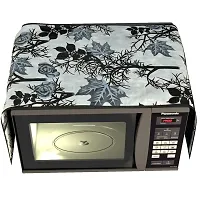 Designer Polyester Oven Top Cover With 4 Pockets Suitable For Upto 30 Litre Capacity-thumb1