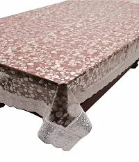 WISHLANDreg; Coin Design Golden Lace Transparent PVC Dining Table Cover(Size: 60X90 Inches, Pack of 1)-thumb3