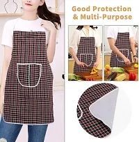 WISHLAND Big Size Multicolor Apron For Hotel Restaurant and Home (Pack of 4, Material : Cotton)-thumb1