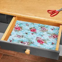 Wishland Kitchen Shelf Liner for Cabinet, Kitchen Shelves and Drawer Fire Resistant, Waterproof, Dustproof and Washable (18 Inches X 10 Meter, Blue)-thumb2