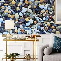 3D Big Stone Wall Decor PVC Waterproof HD Wall Paper For Shelf Liner, Furniture, Almirah, Table Top, Wardrobe(18 Inch X 5 Meter, Pack Of 8)-thumb4