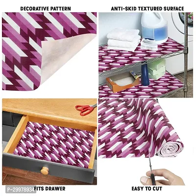 Wishland Kitchen Shelf Liner for Cabinet, Kitchen Shelves and Drawer Fire Resistant, Waterproof, Dustproof and Washable (18 Inches X 10 Meter, Purple)-thumb4