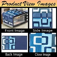 Wishland Combo Pack of Fridge Top Cover and Microwave Oven Top Cover with 4 Pockets(Pack of 2, Material : Polyester)-thumb3