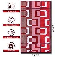 Wishlandreg; Combo Pack of Fridge Top Cover and Microwave Oven Top Cover with 4 Pockets(Red)-thumb1